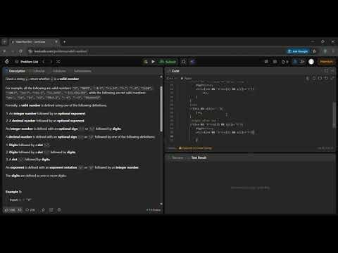 LeetCode | 65. Valid Number | C++ | Day 65