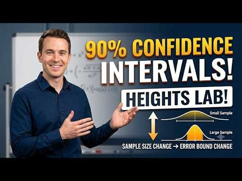 Lecture 42 | Constructing a 90% Confidence Interval | Statistics Lab Example