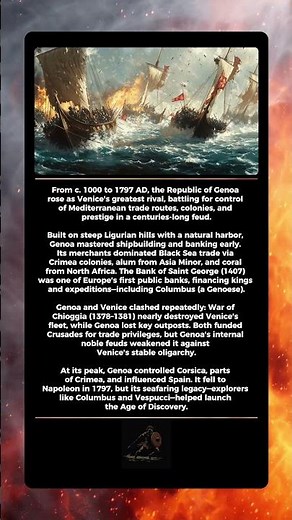Genoa: Venice's Fierce Rival and Maritime Powerhouse (c. 1000–1797 AD)