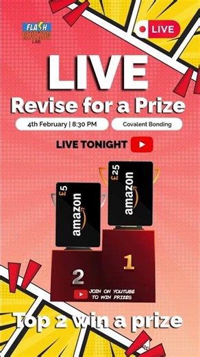 Live Class & Quiz: Covalent Bonding (4th February | 8:30PM)