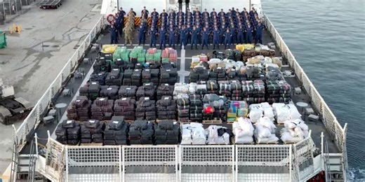 Largest drug offload in US Coast Guard history tips scales at nearly $500M