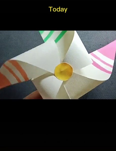 Create a Colorful Paper Windmill Tutorial