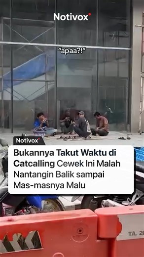 Notivox | Berita | Opini | Gen-Z on Instagram: "Stop normalisasi catcalling, nggak semua orang suka dan nyaman digituin 😡 Gimana nih menurut kamu? Cr: @daraazzahra ------------------------- Ikuti program Bimbingan Skripsi, Tesis, Mata Kuliah secara privat dan online hanya di @classprogram.id agar kamu dapat lulus tepat waktu dengan predikat terbaik. #Notivox #cewek #catcalling #godain #berani"