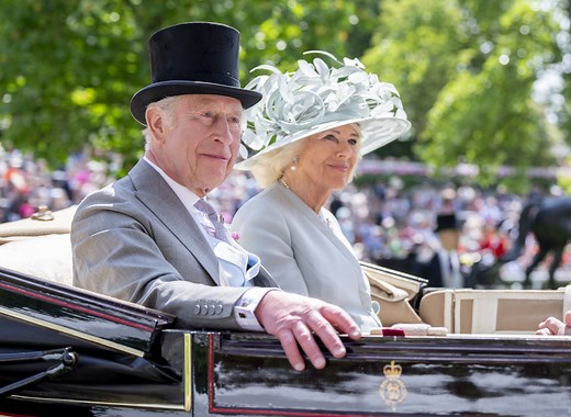 King Charles and Queen Camilla Arrive at Day One of Royal Ascot 2023