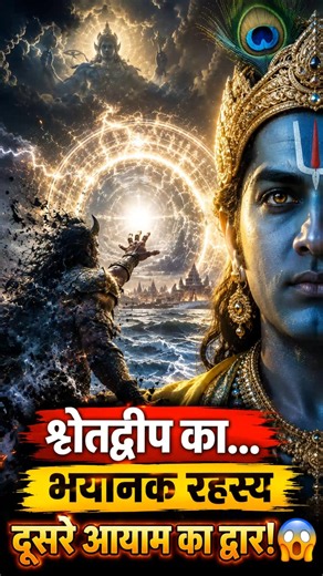 विष्णु जी का असली लोक क्षीरसागर नहीं? 😨 श्वेतद्वीप का रहस्य! #facts