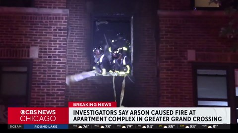 Arson investigation underway at apartment building in Greater Grand Crossing