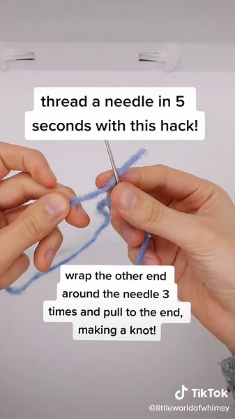 Needle Threading Hack: Thread a Needle in 5 Seconds!