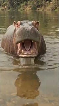 Hippo Facts That Are Terrifying | The Truth About Hippopotamus #shortsfeed #wildlife #youtubeshorts