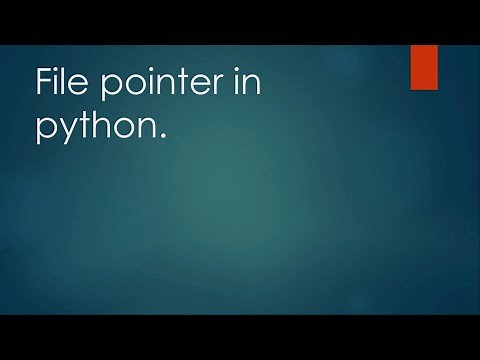 File Pointer | File handling | Python | Beginners
