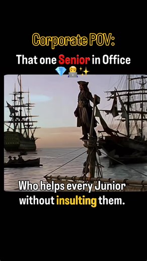| FIT SAMEER on Instagram: "Corporate Pov: That one Senior is office, who helps every new junior without insulting them. Tag those gems in the comment box to properly thank them for their good work."