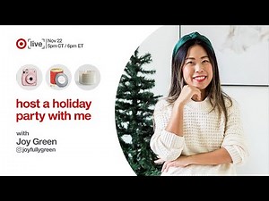 Target Live: Host a Holiday Party with Me