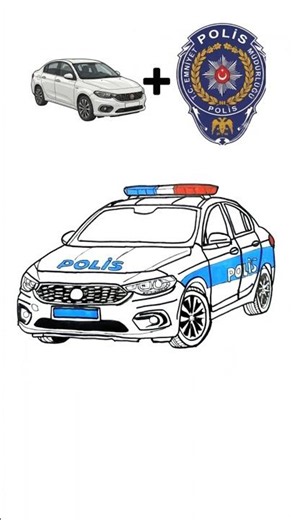 Egea Polis Arabası Çizimi! 🚗 #drawingcars #easydrawing #kolayçizimler