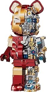 Mecha Bear Building Block Kit Robot Building-Bricks Set Gifts for Adults and Teen Collectible Half-Mecha Detail Building Sets,Compatible with Lego(1647 Pieces)