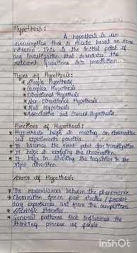 Hypothesis # subscribe my channel #like and share it