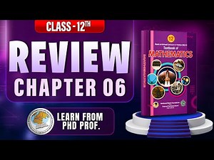 Review Exercise chapter 6 class 12 math | NBF new book 2025 | Unit 6 Review Exercise class 12 math