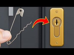 'n Klein bekende geheim - hoe slotmakers deure met net 'n veiligheidsspeld oopmaak