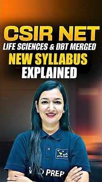 CSIR NET LIFE SCIENCES & DBT MERGED 😳 New Syllabus Explained | VedPrep