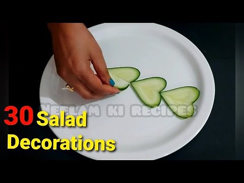 30 Beautiful vegetable Salad creates in plate step by step