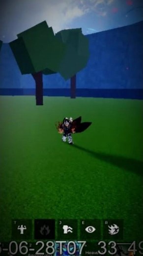TRYING DARK SHINE KITSUNE SKIN IN BLOX FRUITS #roblox #bloxfurit
