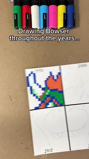 Evolution of Bowser: Drawing Through the Years! (Part 2)