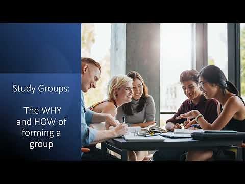 How and Why to Form a Study Group