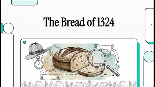 The Bread of 1324: Medieval Grain, Metabolism, and Sourdough By K. Brad Barfield To understand the loaf of 1324, one must look beyond the bakery and into the traumatized soil of northern England. The year 1324 in York was not merely a date on a calendar; it was a moment of stabilization following the Great Famine of 1315–1317, an apocalyptic biological disaster in which torrential rains caused wheat to rot in the furrow and livestock to perish. The bread consumed by the citizens of York in this 