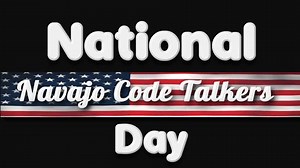 National Navajo Code Talkers Day Text Animation