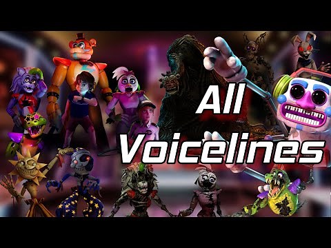 FNaF: Security Breach All Voicelines Remake (with subtitles)