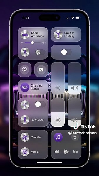 From cute to luxury — design your Control Center your way.