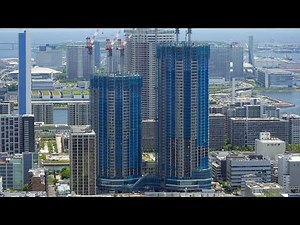 ザ 豊海タワー マリン＆スカイ（THE TOYOMI TOWER MARINE&SKY）高さ189mのツインタワーマンション 豊海地区第一種市街地再開発事業の建設状況（2025年6月21日）