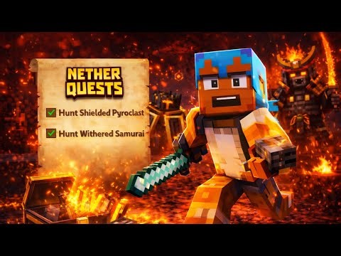 Completing Nether Quests in Better on Bedrock 🔥 | Minecraft Bedrock