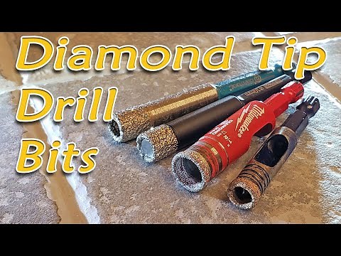 Tile Drilling with Milwaukee Diamond Max hole saw PART 1