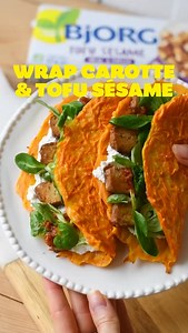 🥕 Wrap carotte & tofu sésame : Le combo parfait pour une pause dej’ légère, équilibrée et ultra savoureuse 😋 Une recette veggie, rapide et pleine de fraîcheur pour faire le plein de couleurs et de protéines végétales. La recette complète en commentaire 👇 #BjorgToBeAlive #VeggieCrew #Recipe #Tasty #RecetteVeggie | Bjorg