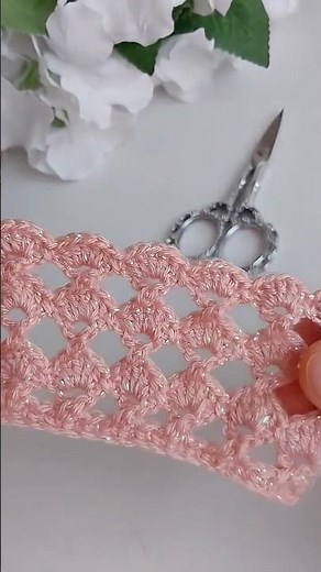 Easy pattern with light pink yarn #handmade #tutorial #knitting #design #freepattern #dress #bikini