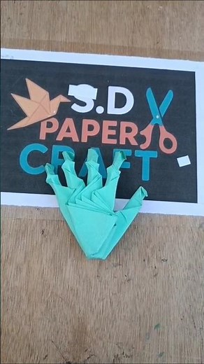 EASY ORIGAMI SKELETON HAND TUTORIAL FOR HALLOWEEN | DIY SKELETON FROM PAPER STEP BY STEP #shorts