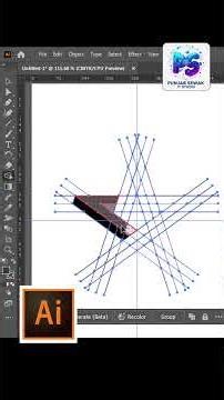 ADOBE ILLUSTRATOR TUTORIAL MAKE 3D STAR VECTOR