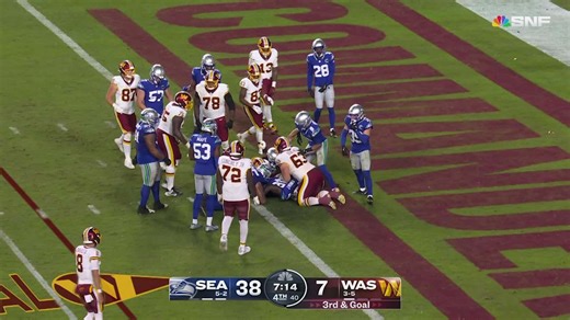 Chris Rodriguez sneaks in for a 4-yard touchdown vs. Seahawks