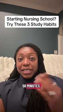 3 study habits for nursing school 📚 #NursingSchool #NursingStudent #studentnurse