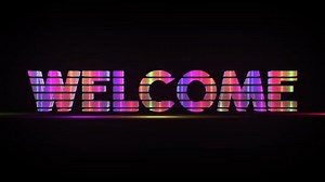 Welcome Intro Text Effect Video