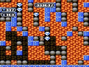 Boulder Dash - Nintendo - Gameplay