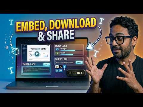 How to Embed, Download and share your SaaS product demos