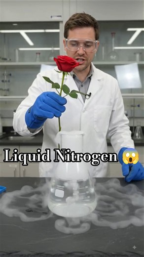 Liquid Nitrogen Reaction I Science experiment