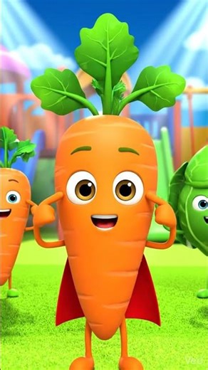 Broccoli & Carrot Superhero Dance! 🥦🥕 Eat Veggies & Be Strong 💪