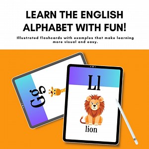 Illustrated English Alphabet Flashcards: Quick and Fun Learning! - Etsy UK