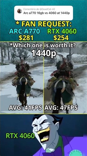 ARC A770 vs RTX 4060 — Which one is worth it? FAN REQUEST 308