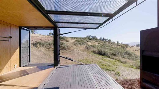 Watch inside a tiny shipping container home – and it feels complete