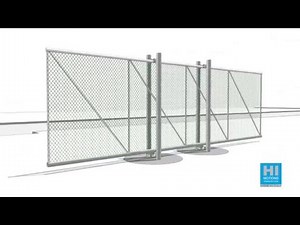 Hi-Motions: Cantilever sliding gates post mounted, double post