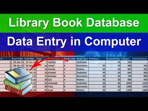 Library Book in Excel | Library Book Database Setup in Excel | Advanced Excel #exceltutoring