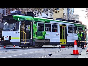 Derailed Melbourne Z3 Class Tram Recovery