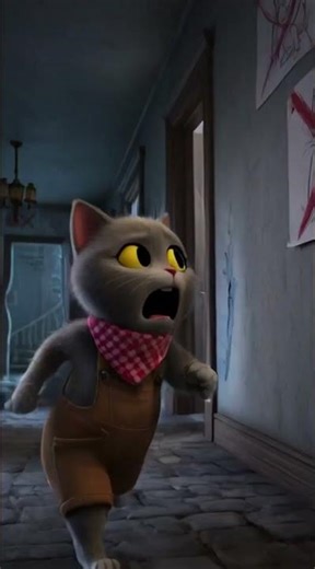 Scaredy Cat- Cats are trapped in Haunted House
